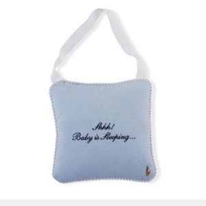 Ralph Lauren “Shhh... Baby Is Sleeping” door sign